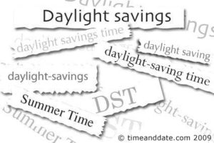assorted tags with daylight savings text 