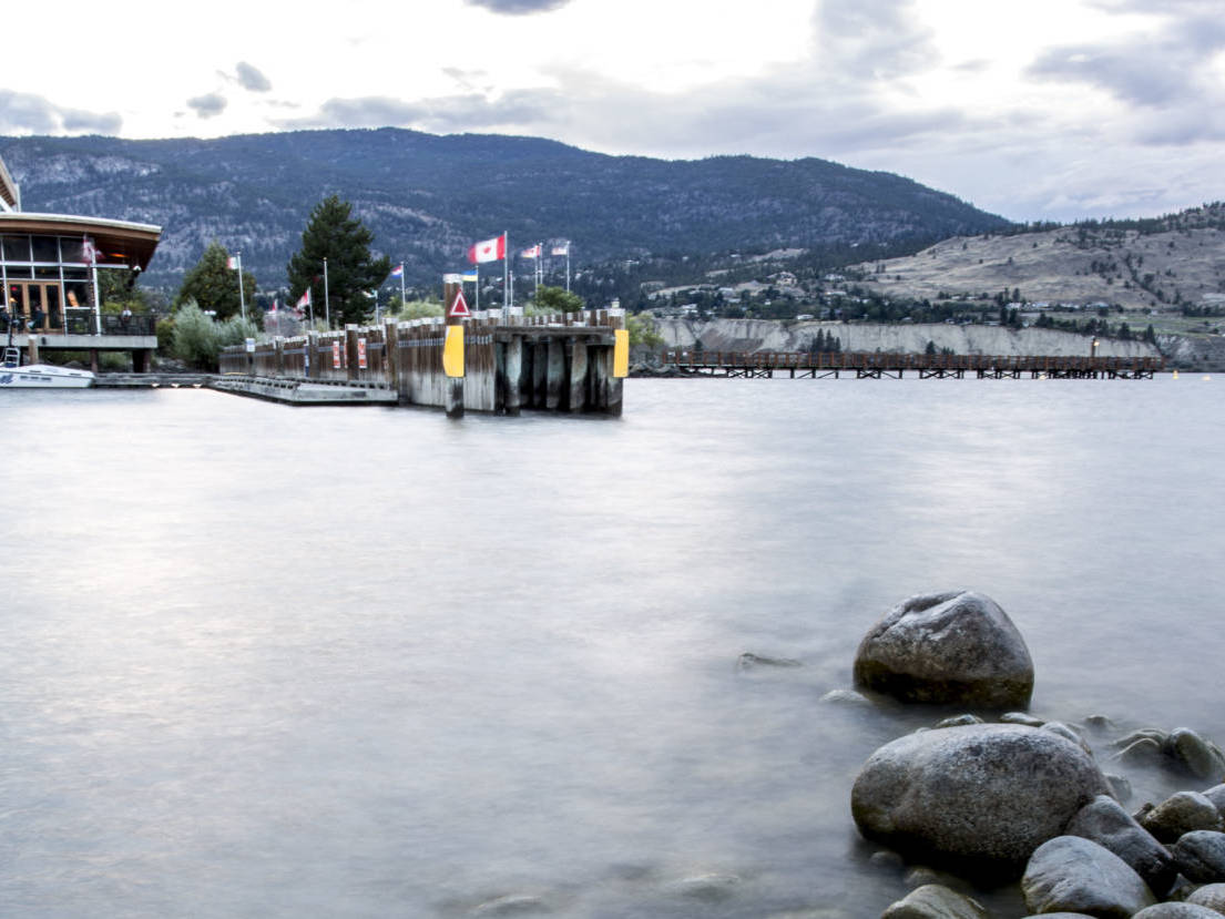 Shot of resort from on the water