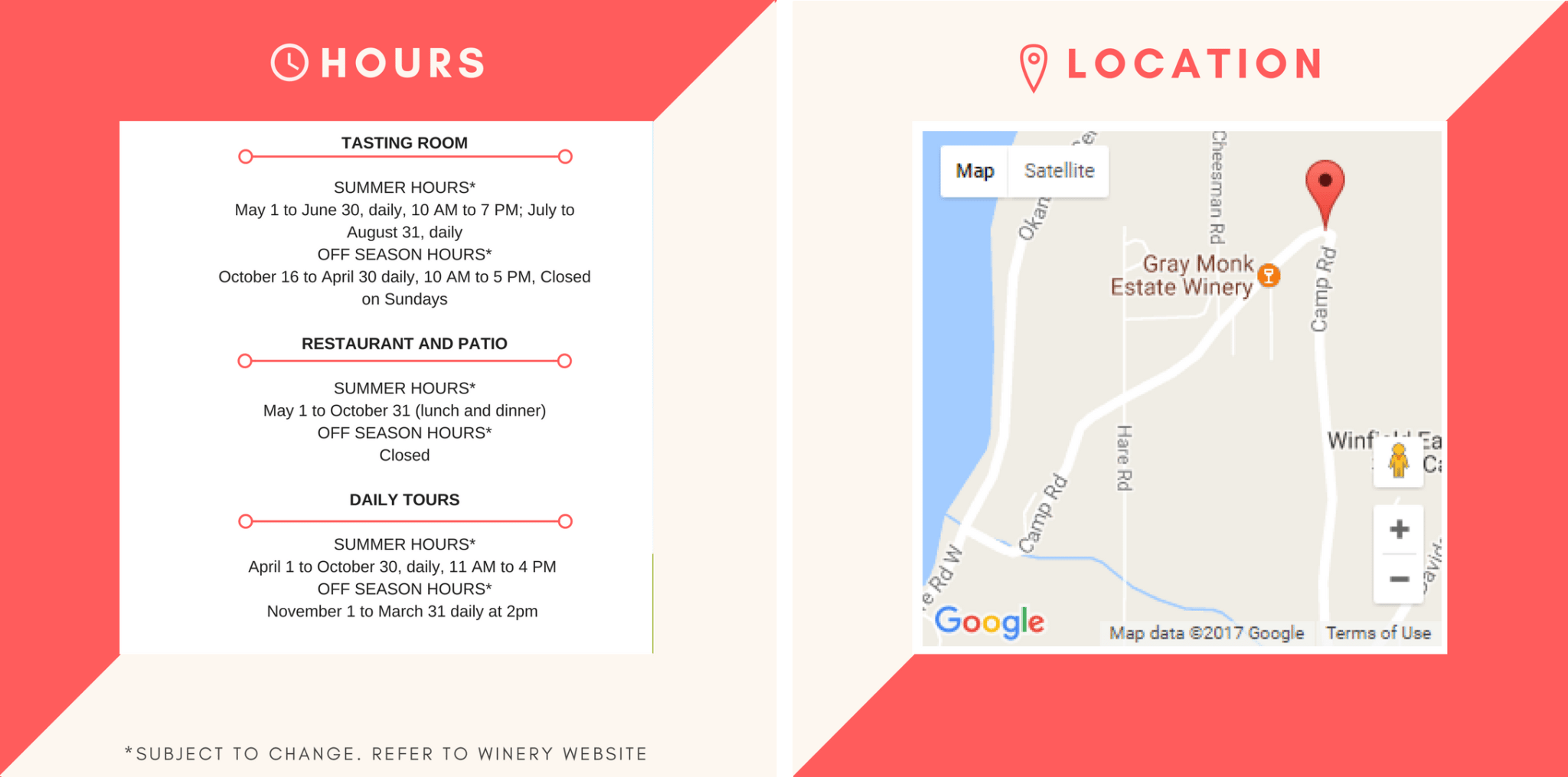 gray monk hours location