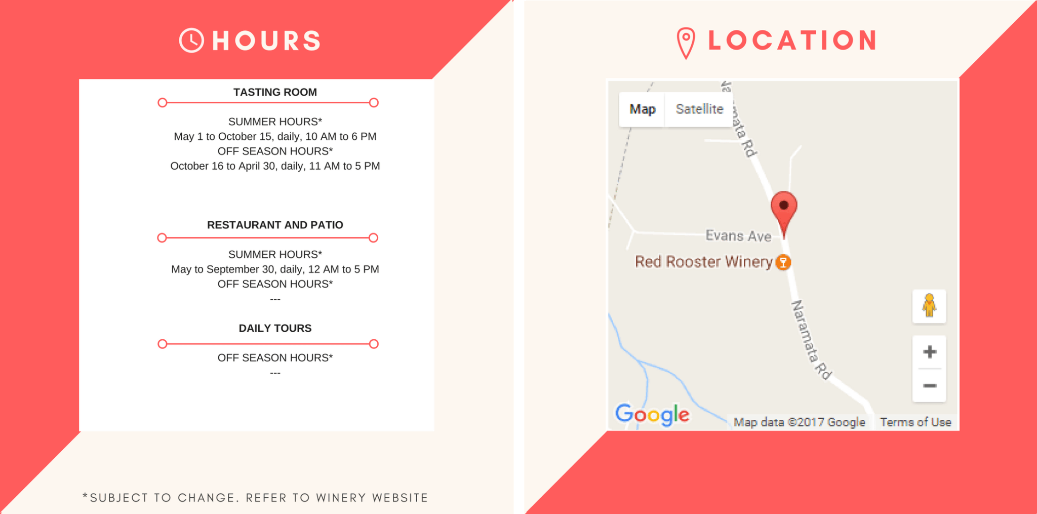 red rooster location hours