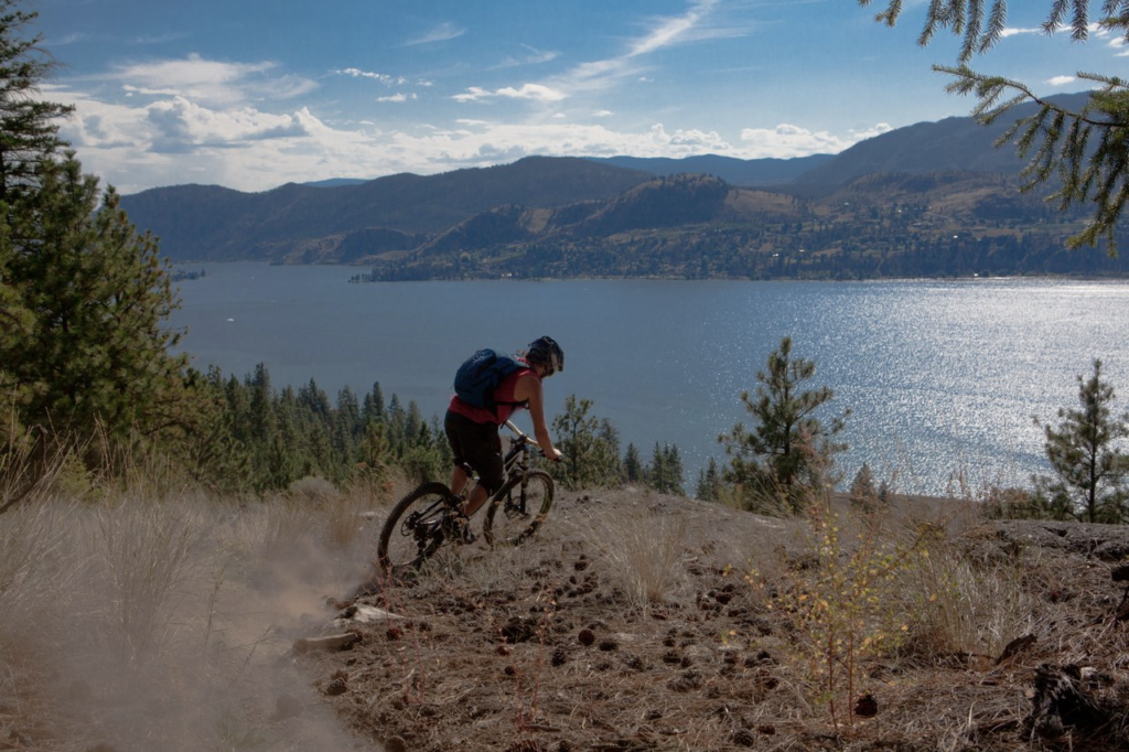 Photo by: Travel Penticton; With a variety of trail types designed for all skill levels, The Okanagan is a popular mountain biking destination.