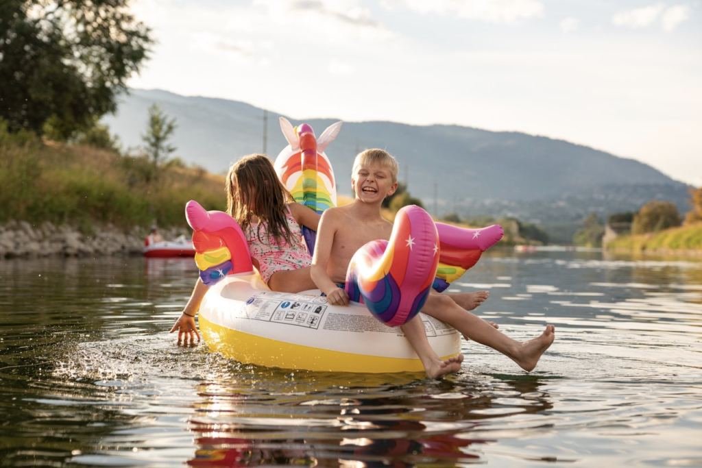 Photo by: Travel Penticton; Floating "The Channel" in Penticton is a fun-filled day for the entire family.