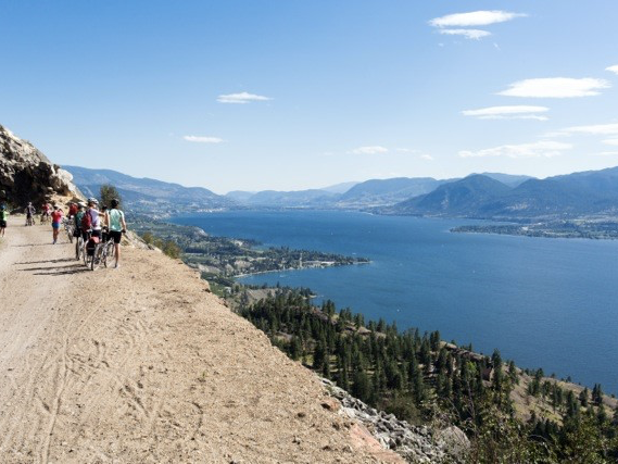 Photo by: Travel Penticton; Enjoy breathtaking views of scenic Okanagan Lake on a hike or bike ride.