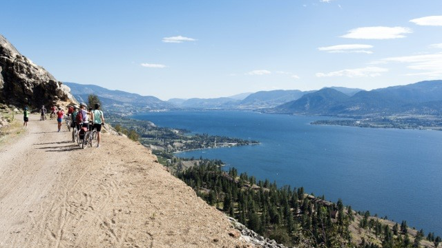 Photo by: Travel Penticton; Enjoy breathtaking views of scenic Okanagan Lake on a hike or bike ride.
