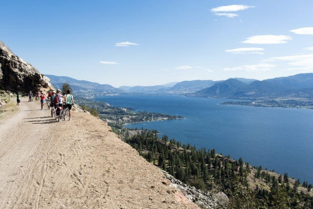 Photo by: Travel Penticton; Enjoy breathtaking views of scenic Okanagan Lake on a hike or bike ride.