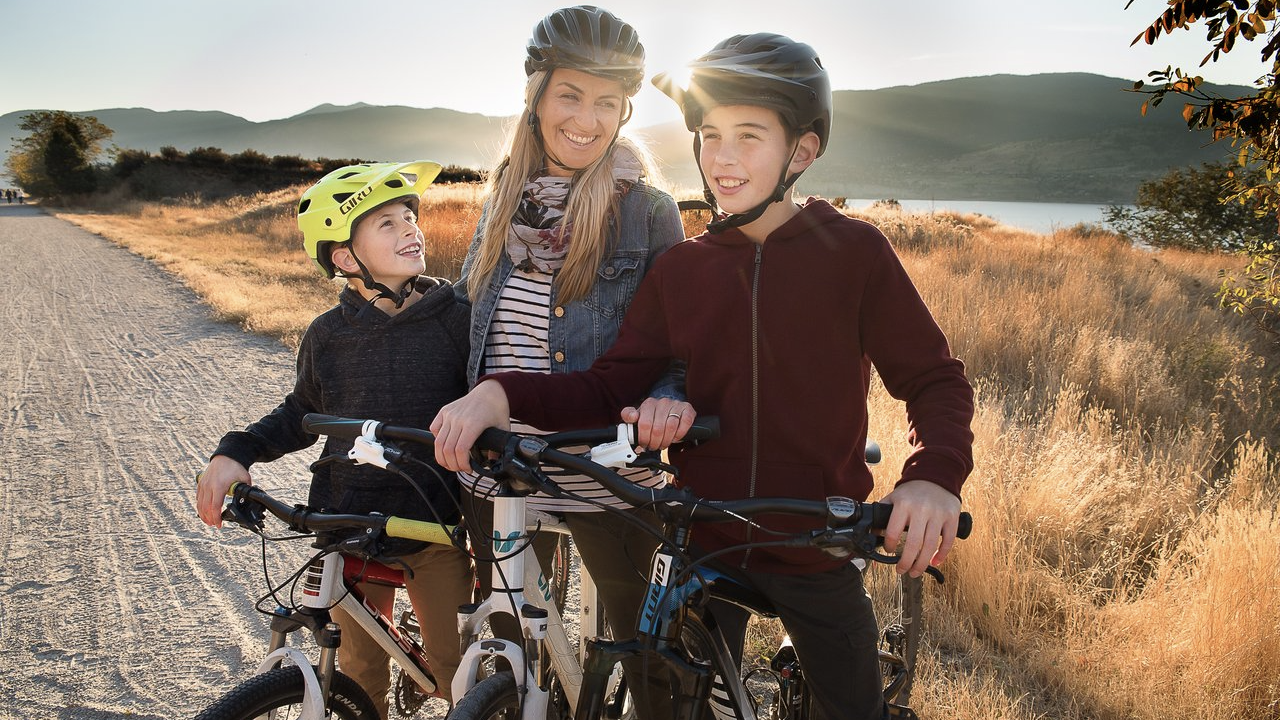 Photo by: Travel Penticton; Enjoy a day of riding with your family when you visit Penticton, B.C.