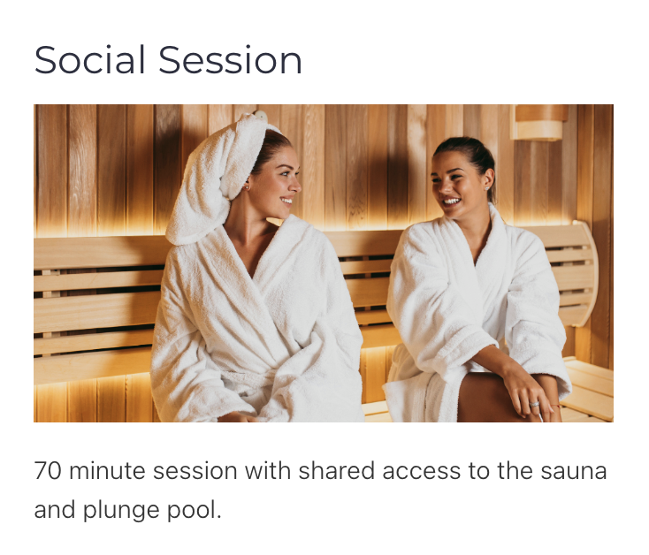 Social Session - Shelter Floating Sauna